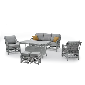 ชุดโมเดลสวน fethiye ชุดเฟอร์นิเจอร์ที่สะดวกสบายและทันสมัยสำหรับระเบียงและสวน - Product Image 1