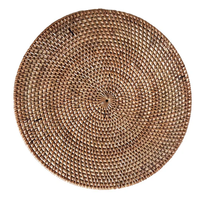 Décoration colorée de vaisselle du best-seller avec le platemat de rotin et le platemat naturel fait main de dessous de verre-en gros