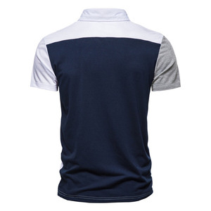 Chemises polo à manches courtes pour hommes, vêtements de travail à col rabattu, panneau personnalisable, impression de logo, t-shirts respirants à séchage rapide pour hommes - Product Image 3