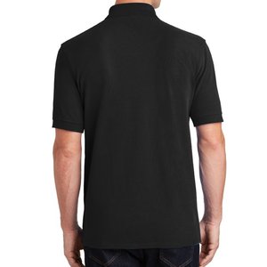 Novedad de verano, polos de manga corta para hombre, ropa de trabajo de Color sólido, Camiseta de algodón, jersey de solapa informal, ropa, Tops, azul y blanco - Product Image 2