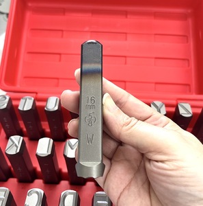 16mm 5/8 inch Steel Letter <b>Punch</b> <b>Set</b> A-Z 27pcs Cr-V 6150 HRC 58-62 Asset Tag Marking Sandblasted Finish OEM/ODM Taiwan - Product Image 6
