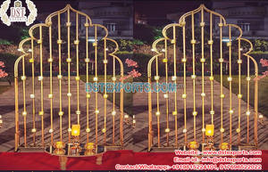 Conte de fées mariage décor bougie panneaux idées plus jolie scène de mariage bougie supports muraux mariage événement décor bougie mur - Product Image 5