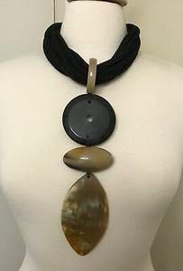 CULTUREL Nouvelle Arrivée Buffalo Ox Corne Collier Poli Animal Style Os Bijoux Conception Naturelle Perles Femmes Filles De Mariage - Product Image 3