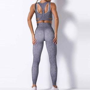 2026 New Arrival Wholesale Premium Quality Yoga Set For Women Fitness And Gym Wear Women Yoga Set With <b>Slim</b> Fit <b>Leggings</b> - Product Image 4