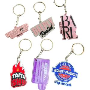 Llavero de goma de PVC duradero creativo 2025 con diseño en relieve para diseñadores e Influencers opciones personalizadas y al por mayor - Product Image 1