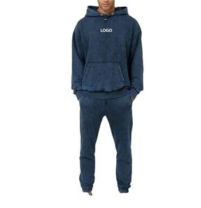 Nouveau survêtement unisexe tendance en molleton 100 % coton délavé à l'acide, style sportif et urbain, vente chaude hiver, OEM 2026 - Product Image 1