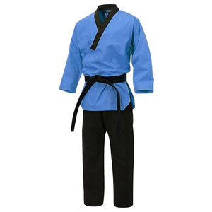 Venta caliente cómodo transpirable Gi Karate uniforme poliéster algodón entrenamiento desgaste para MMA práctica de artes marciales - Product Image 5