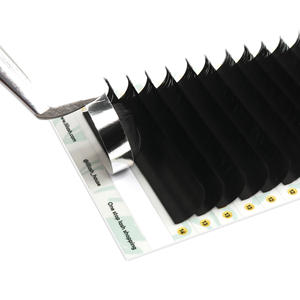 Pestañas de Seda de Visón Negro Mate, Pestañas de Seda C CC D DD, Pestañas Individuales, Bandejas de Pestañas Mega Volumen con Efecto Peeling, 0.03 0.05 0.07 - Product Image 1