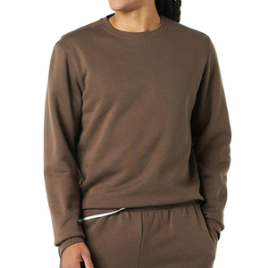Vente en gros, sweat-shirt 100% coton pour hommes, pull à col rond avec tissu éponge français imprimé pour l'hiver, motif solide - Product Image 1