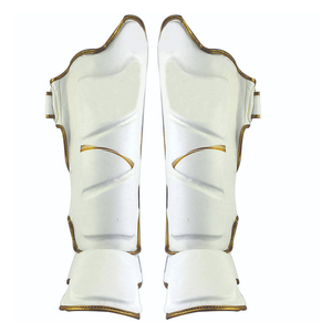 Protège-tibias en cuir PU pour entraînement muay thai Mma Kick Boxing Design personnalisé Protège-tibias thaïlandais pour la boxe - Product Image 4