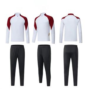 Survêtement de football personnalisé pour homme, respirant, avec capuche intégrale et manches longues, logo d'équipe, veste, faible MOQ, ensembles de vêtements de sport - Product Image 2