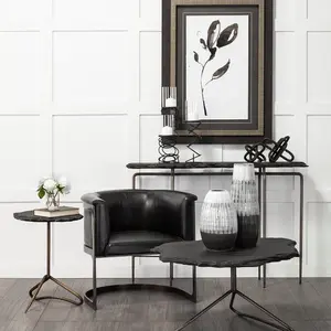 Ensemble de 3 bougeoirs en fil métallique noir mat - Product Image 4