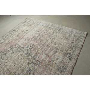 Alfombra Turca Vintage, Alfombra Grande de 6.6x9.9 pies, Alfombra Azul Ikat - Product Image 5