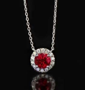 สร้อยคอเพชรสำหรับงานเลี้ยงชุบทองเงินสเตอร์ลิงจี้แบบสั่งทำ - Product Image 1