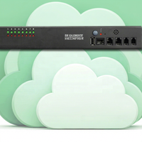 Interrupteur PDU automatique neutre 115V 30A Sortie NEMA 5-15/20R Entrée L5-30P Double disjoncteur Moniteur de puissance Contrôle Web/SNMP Noir