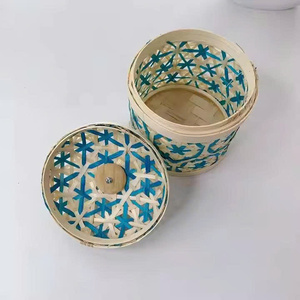 High Quality Gergean Occasion Arabian Bamboo Storage Box Ramadan Give Away Baskets Decorative Made in Vietnam - Product Image 2