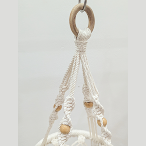 Panier de rangement suspendu en macramé JNC, durable, tissé à la main, pour l'organisation de la maison - Product Image 4