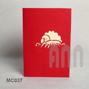 ANN HANDICRAFT MC037 Custom 4 Color Laser Cut 3D Paper <b>Matte</b> <b>Varnishing</b> Eco-Friendly Jesus Greeting Cards-Vietnam Souvenir - Product Image 2