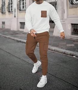 ชุดวอร์มลำลองพิมพ์ลายแบบยูนิเซ็กซ์ คอวี มีกระเป๋าหน้าอก ผ้าฝ้าย 100% ปรับแต่งได้ - Product Image 6