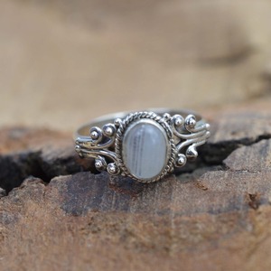 925 Sterling Silver Moonstone Gemstone Ring Jewelry Handmade Silver Boho Style Ring Jewelry For Women Wedding Gift For <b>Wife</b> - Product Image 5