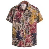 Kaos Kancing Lengan Pendek Motif Polos Unisex Musim Panas, Atasan Santai untuk Jogging, Desain Lengkap Berkualitas Tinggi