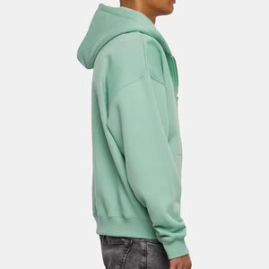 Sudadera con Capucha y Cremallera Vintage, Bordado Personalizado al por Mayor, Estilo Urbano, Alta Calidad, Tallas Grandes Disponibles - Product Image 3