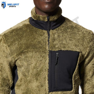 Nueva Chaqueta de Invierno 2025 para Hombre, Venta al por Mayor, 100% Poliéster, Logotipo Personalizado Bordado e Impreso, Chaqueta Polar con Cremallera Completa para Hombre - Product Image 5