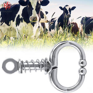 Sujetador de Toro de Acero Inoxidable de Alta Resistencia con Resorte para Cabestros de Ganado, Sujetador de Toro Veterinario con Resorte - Product Image 3