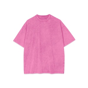 Custom Heavyweight Acid Wash Boxy Fit <b>Tshirt</b> Unisex Mineral Wash <b>Tshirts</b> Stone Washed T Shirt Tee Black Pink Gray <b>Purple</b> Blue - Product Image 6