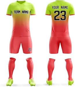 Uniformes de Fútbol Personalizados con Sublimación Completa, Camisetas de Fútbol Transpirables con Estampado, Conjuntos Deportivos de Entrenamiento Personalizados para Equipos - Product Image 5