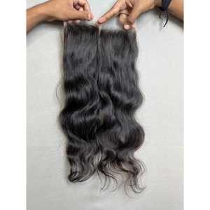 Cierre de Cabello Virgen Indio con Encaje HD, Estilo Ondulado Natural 4x4, Onda Profunda Suelta, Cabello Indio Virgen, Postizo de Cabello Vietnamita - Product Image 4