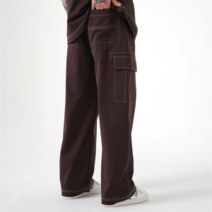 Servicio OEM personalizado de gran tamaño de algodón pesado de los hombres personalizados básicos nuevos pantalones de Jogger negro Premium oferta al por mayor tendencia 2024 calidad - Product Image 1