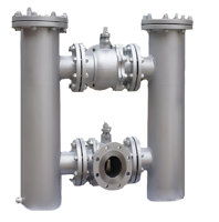 Filtre duplex en acier inoxydable OEM en gros pour utilisation à haute température d'huile, fonctionnement manuel, haute résistance à la corrosion
