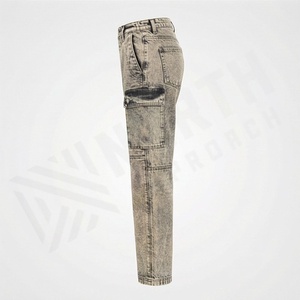 <b>Women's</b> High Quality Cotton Fiber Flare Denim Pants Breathable Casual Streetwear Sexy Embroidery Customized Color Fashionable - Product Image 2