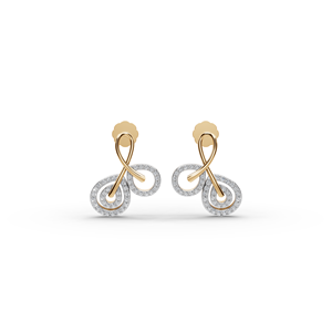 <b>Infinity</b> Swirl Lab-Grown Diamond Earrings - Product Image 1