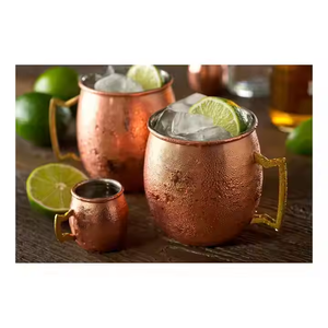 Tazas de cobre de mula de Moscú pura, caja de copa de cerveza, juego de regalo, nueva llegada, taza de cobre, taza de mula de Moscú martillada antigua para cerveza - Product Image 6