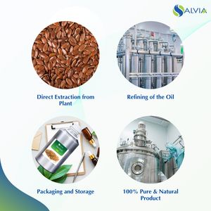Aceite de semilla de lino 100% puro y natural al por mayor a granel precio más bajo embalaje personalizado - Product Image 4