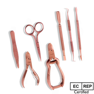 Kit d'instruments de traitement des ongles de podiatre professionnel Logo de marque privée écologique à bas prix avec emballage en boîte - Product Image 2