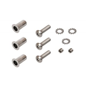 ชุดติดตั้ง WT 80104710สำหรับบานพับบานกระจก WT M5น็อตหมุดย้ำ - Product Image 1