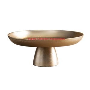 แท่นวางเค้กอลูมิเนียมสไตล์วินเทจพร้อมขอบมุกตกแต่งจานโชว์ขนมหวานสำหรับงานแต่งงานและงานเลี้ยง - Product Image 5