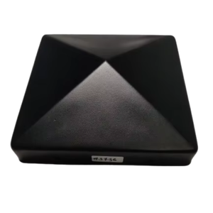 Tapa de poste de pirámide de valla de madera recubierta de polvo negro y aluminio personalizable para uso doméstico al aire libre de fabricante indio - Product Image 1