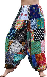 Super vente Patchwork Boho Hippie Harem Pantalon de yoga bohème multicolore à vendre par les exportateurs indiens - Product Image 3