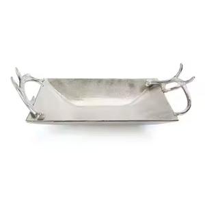 ถาดขนมหวานช็อกโกแลตผลไม้หรูหรา ถาดโลหะสีทองแบบอาหรับ ถาดแบบตุรกี - Product Image 3