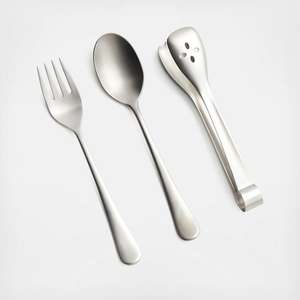 Bonne qualité poignée couleur argent plaqué acier inoxydable couverts lave-vaisselle couverts pour la maison Restaurant hôtel utilisation ensemble de 3 - Product Image 1