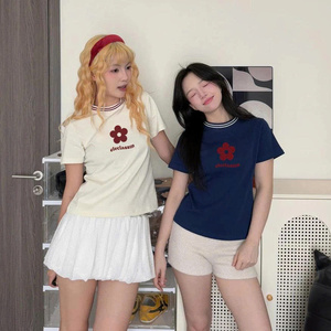 [Fábrica de ropa] SH14 Camiseta de algodón para mujer Formal Slim Fit O-cuello Colores juveniles Secado rápido Ecológico Diseño único 2025 - Product Image 4