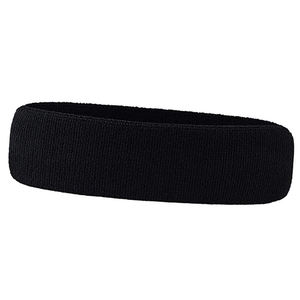 Sweat Absorb Dry Embroidery <b>Headband</b> Wristband 100% Cotton Heavyweight Non-Slip Professional Protection Yoga Gym Tennis - Product Image 3