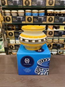 Maceta pintada a mano de 13 pulgadas ecológica, maceta decorativa grande, decoración de jardín de cerámica hecha a mano adecuada - Product Image 4