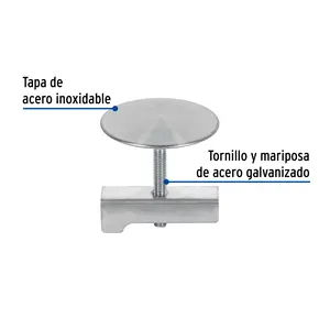 Boîte de 12 couvercles de trous de forage en acier inoxydable satiné de 1 à 3/4 pouces pour meubles - Product Image 2