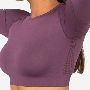 Nuevo conjunto de Yoga de alta calidad para mujeres y precio razonable Crea tu conjunto de Yoga de diseño para la gran oferta de manga larga - Product Image 6