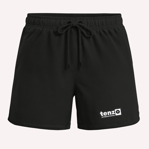 Pantalones Cortos Deportivos de Poliéster de Secado Rápido para Hombre con Logotipo Personalizado Bordado, Cintura Elástica con Cordón, para Entrenamiento y Gimnasio - Product Image 2